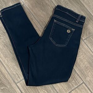 Michael Kors Dark Blue Skinny Jeans. No distress. Size 10. EUC no signs of wear